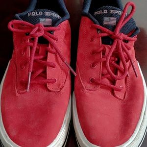 Ralph Lauren Polo sport sz10 leather suede boat sn